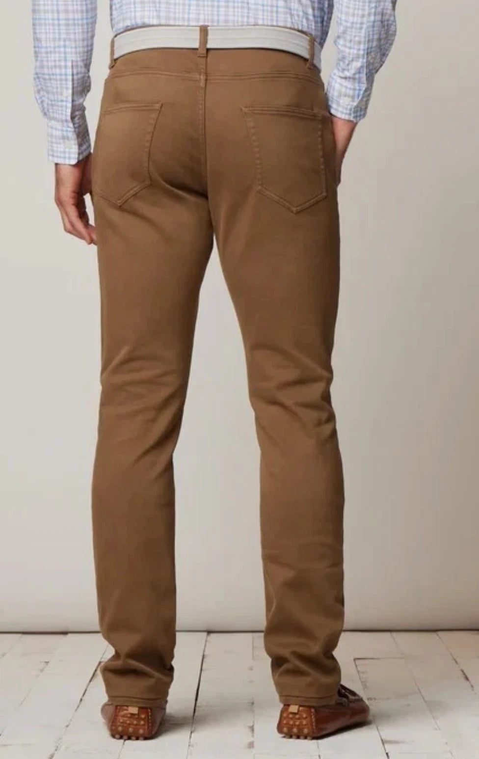 Johnnie-O Terry 5-Pocket Pant: Khaki Brown