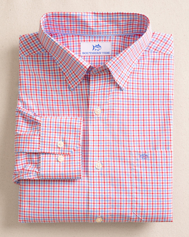 Southern Tide Charleston Summerton Plaid Sportshirt: Snapper