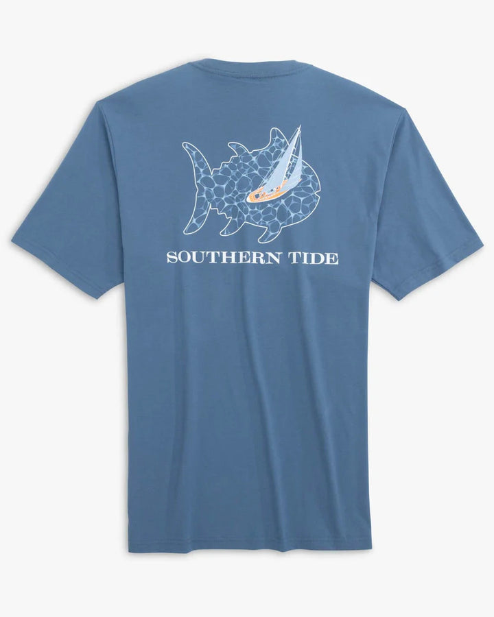 Southern Tide Sailing with Skipjacks Short Sleeve T-Shirt: Coronet Blue