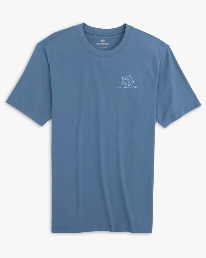 Southern Tide Sailing with Skipjacks Short Sleeve T-Shirt: Coronet Blue