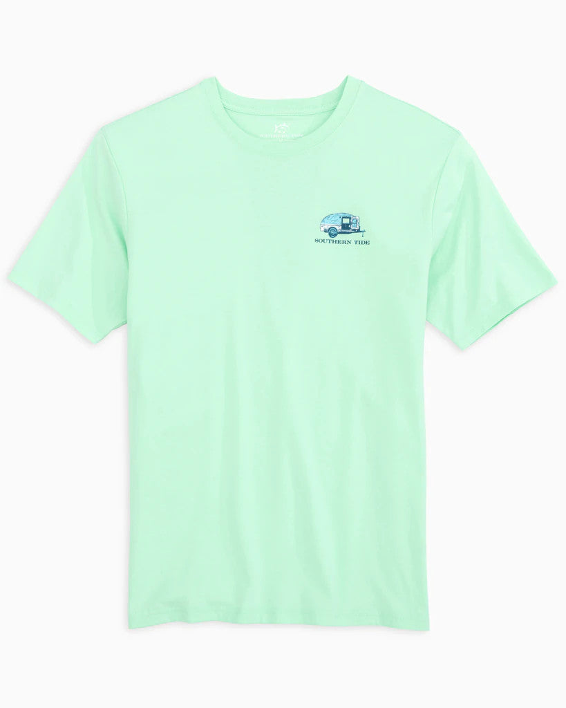 Southern Tide Skipjack Camper T-Shirt: Offshore Green