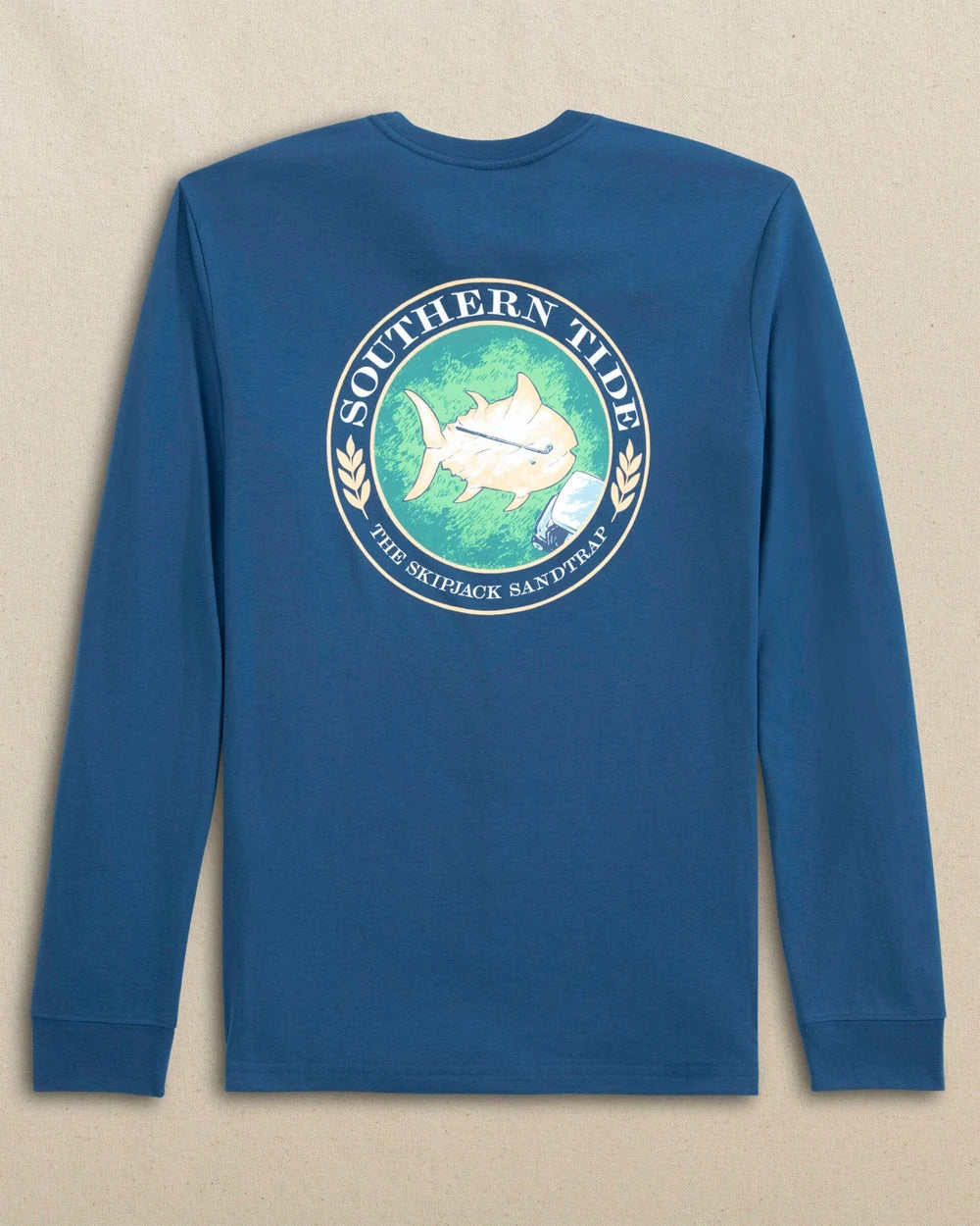 Southern Tide Skipjack Sandtrap Long Sleeve T-shirt: Nautical Blue