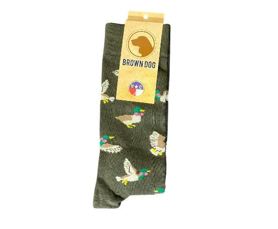 Brown Dog Hosiery Preppy Duck: Sage