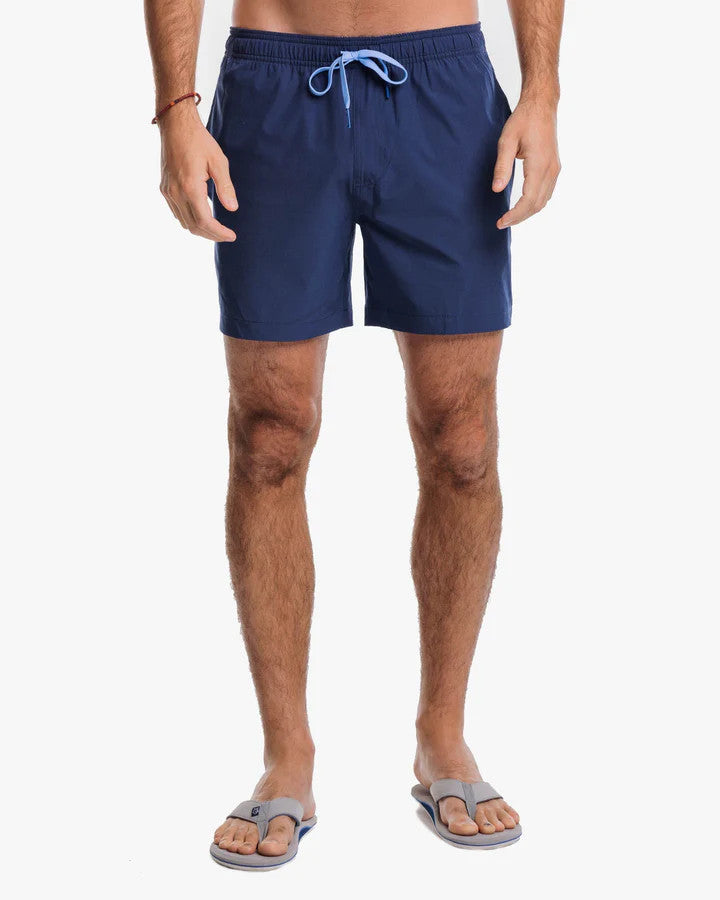 Southern Tide Solid Swim Trunk: True Navy