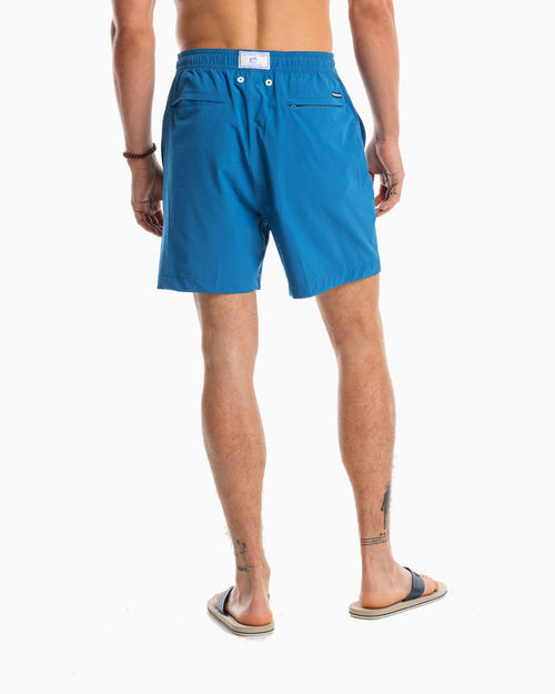 Southern Tide Solid Swim Trunk: Blue Sapphire