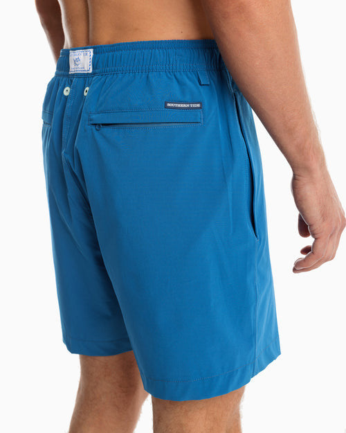 Southern Tide Solid Swim Trunk: Blue Sapphire