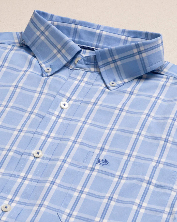 Southern Tide Coastal Breeze South Beach Sport Shirt: Ocean Channel