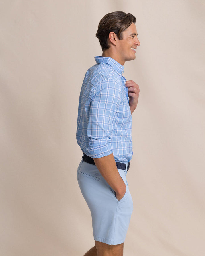 Southern Tide Coastal Breeze South Beach Sport Shirt: Ocean Channel