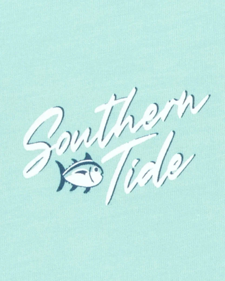 Southern Tide Authentic Badge T-shirt: Turquoise Sea