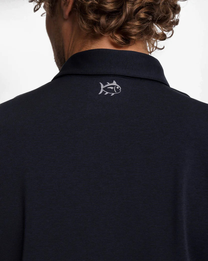 Southern Tide brrr°®-eeze Heather Performance Polo Shirt: Caviar Black