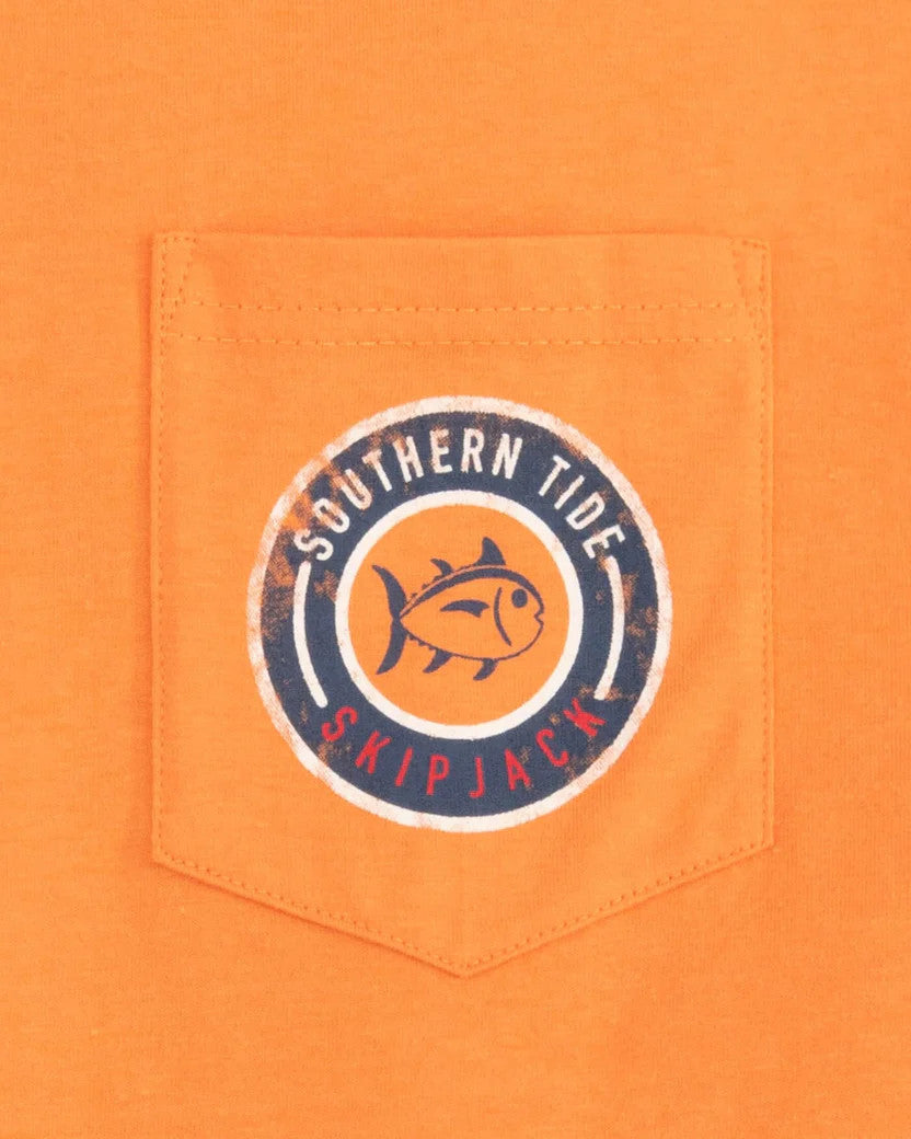 Southern Tide ST Circle Short Sleeve T-Shirt: Tangerine Orange