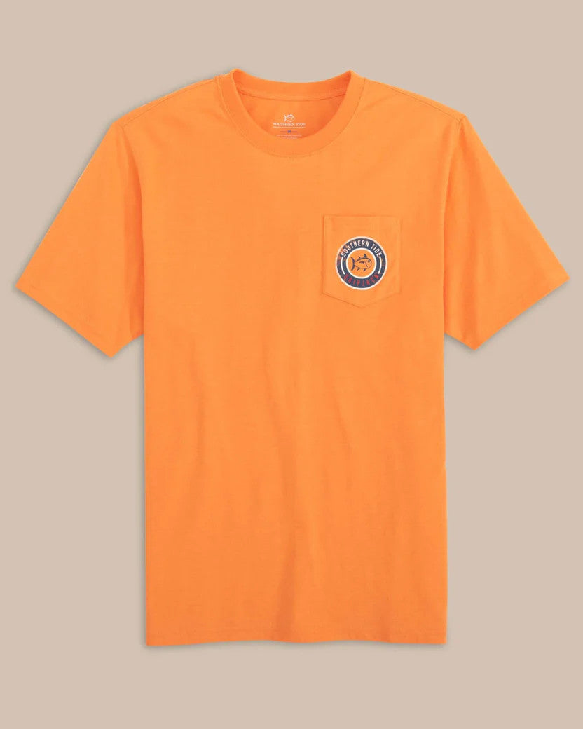 Southern Tide ST Circle Short Sleeve T-Shirt: Tangerine Orange