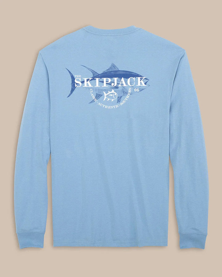 Southern Tide ST Skipjack Fashion Long Sleeve T-Shirt: Dusk Blue