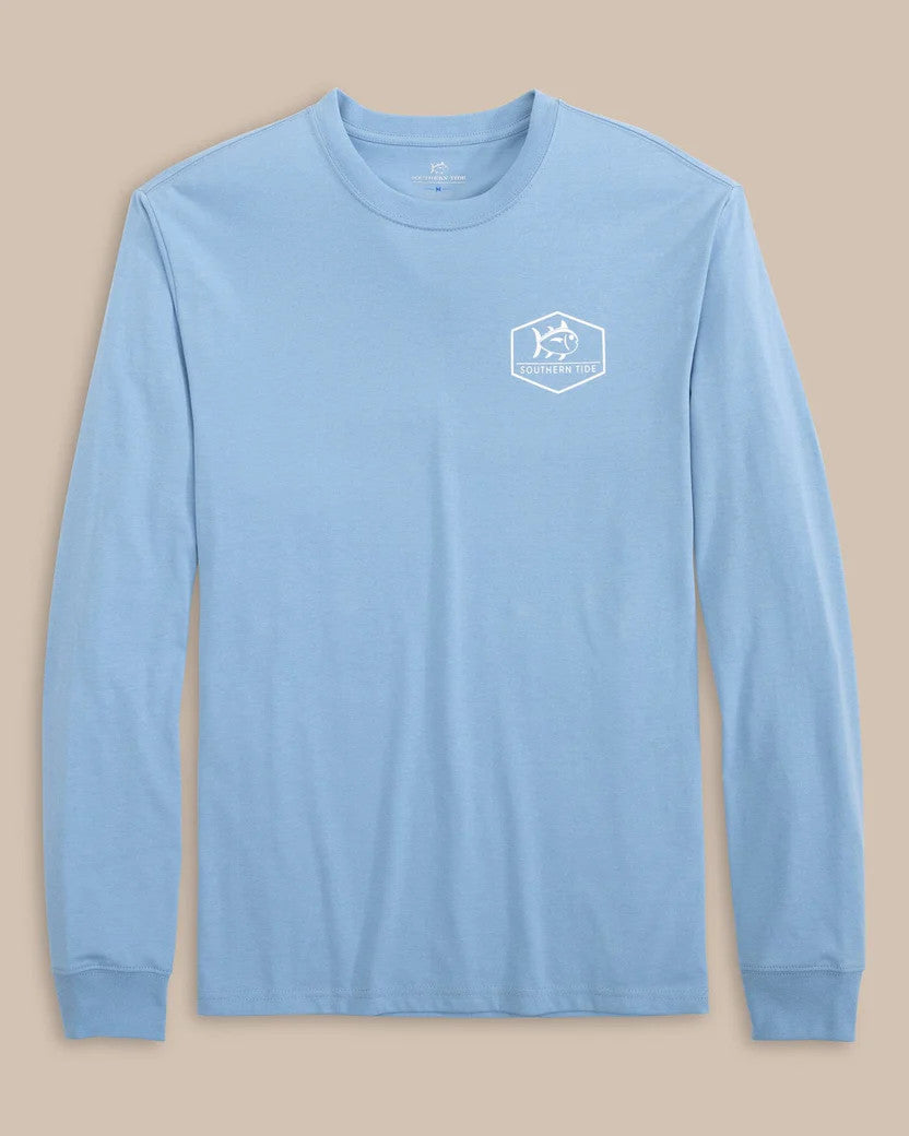 Southern Tide ST Skipjack Fashion Long Sleeve T-Shirt: Dusk Blue