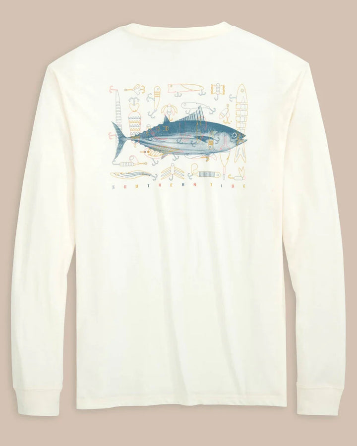 Southern Tide ST Skipjack Lures T-Shirt: Sand White