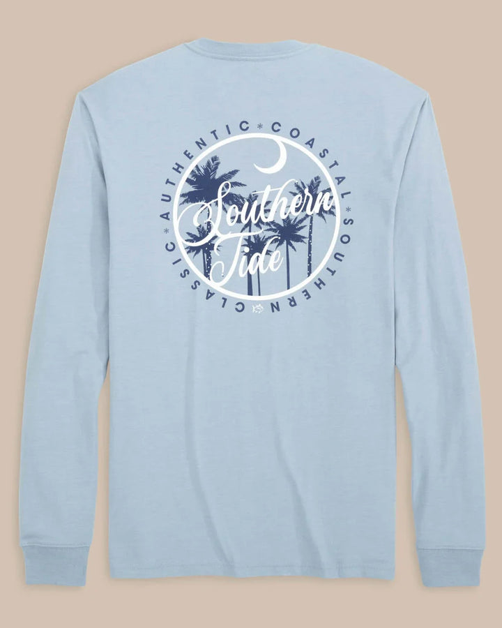 Southern Tide Southern Coastal Long Sleeve T-Shirt: Tsunami Grey