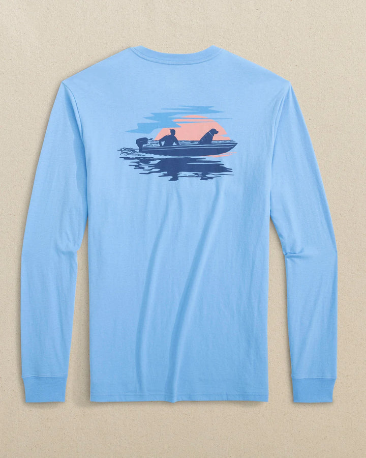 Southern Tide ST Sunset Long Sleeve T-shirt: Ocean Channel
