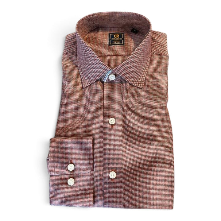 Stantt Ready To Wear Berry and Cobalt Overcheck Sport Shirt