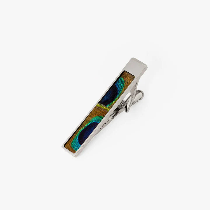 Brackish Succession Tie Clip: Peacock