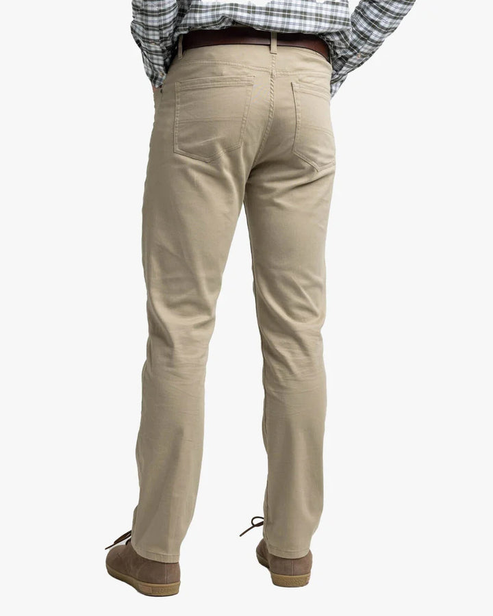 Southern Tide Sullivan Five Pocket Pant: Sandstone Khaki