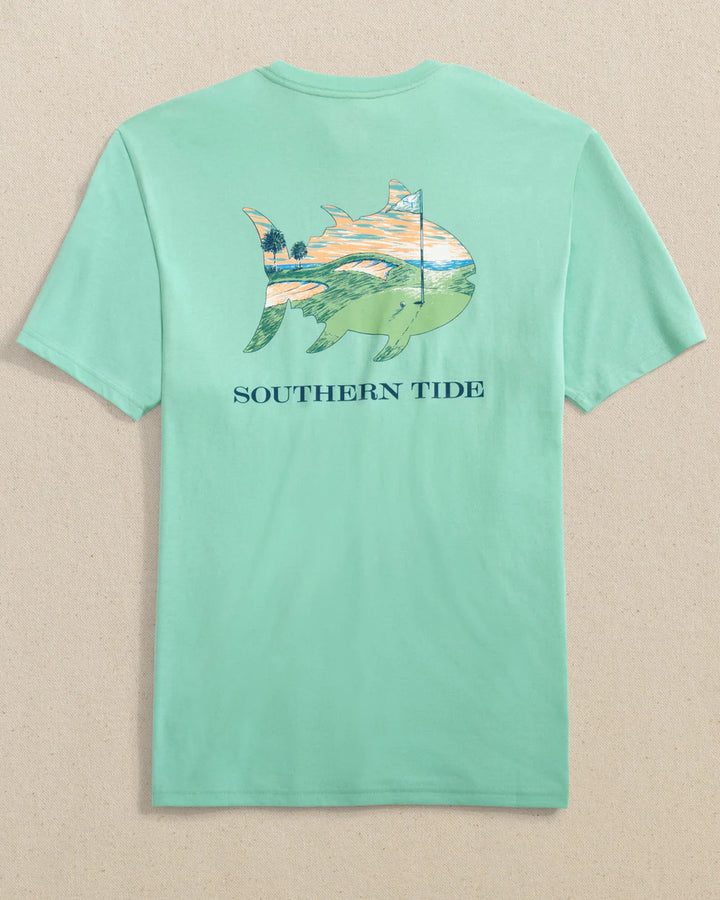 Southern Tide Sunrise on the Green Short Sleeve T-shirt: Garden Grove
