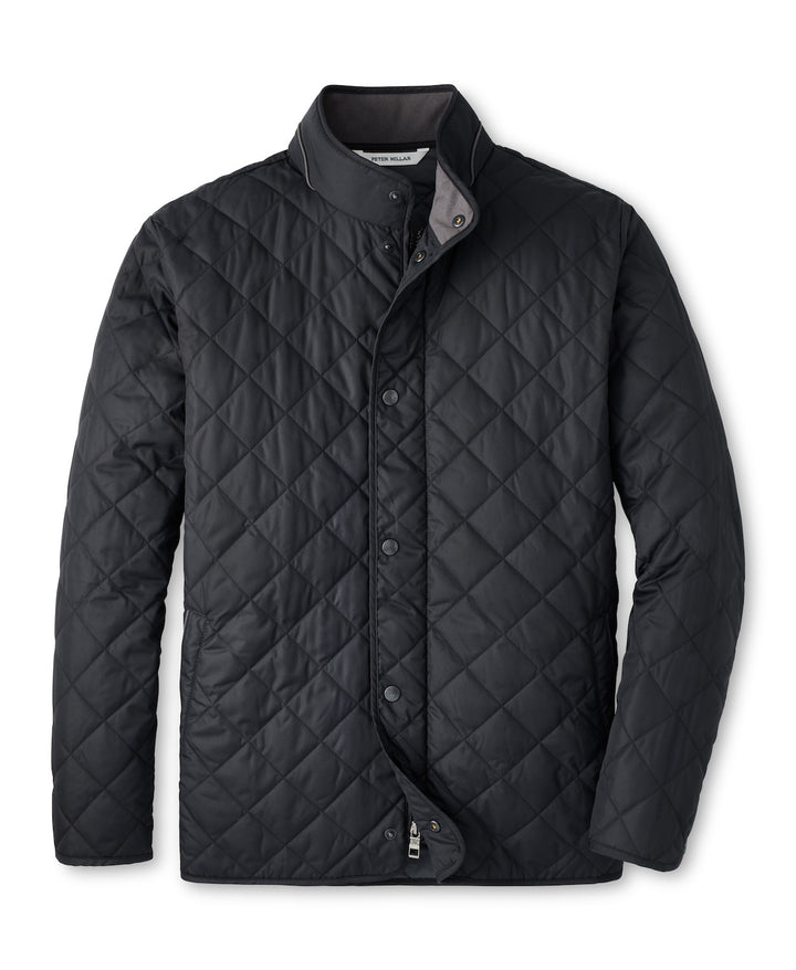 Peter Millar Suffolk Coat: Black