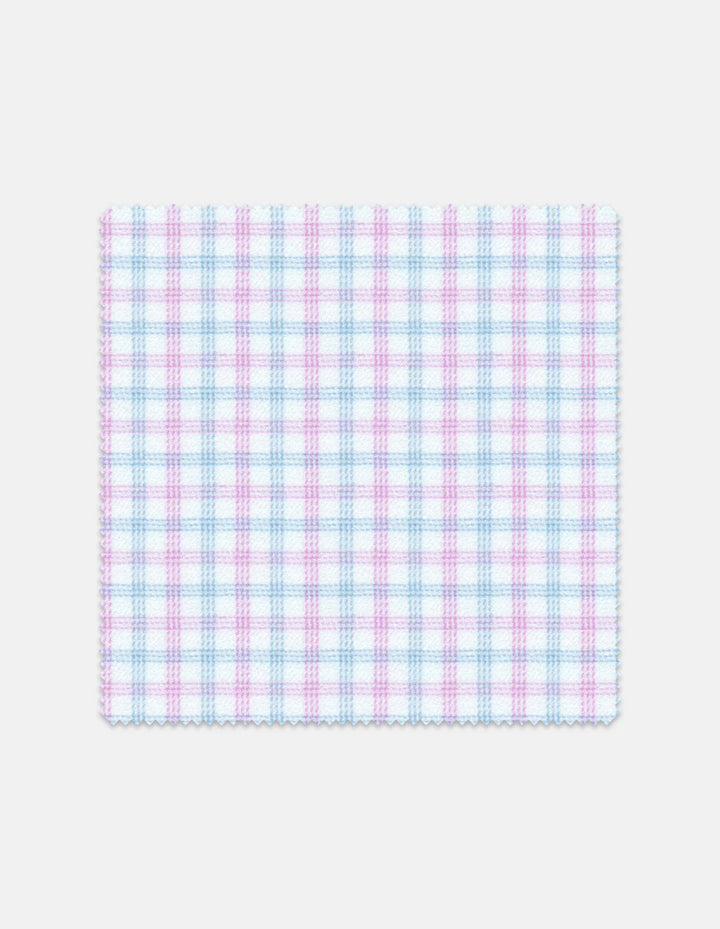 Stantt Lilac & Sky Blue Stacked Check Sport Shirt