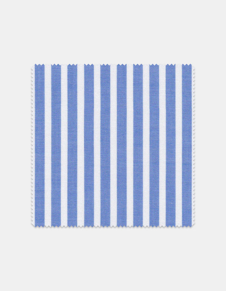 Stantt Reverse Navy Bengal with White Collar and Cuffs