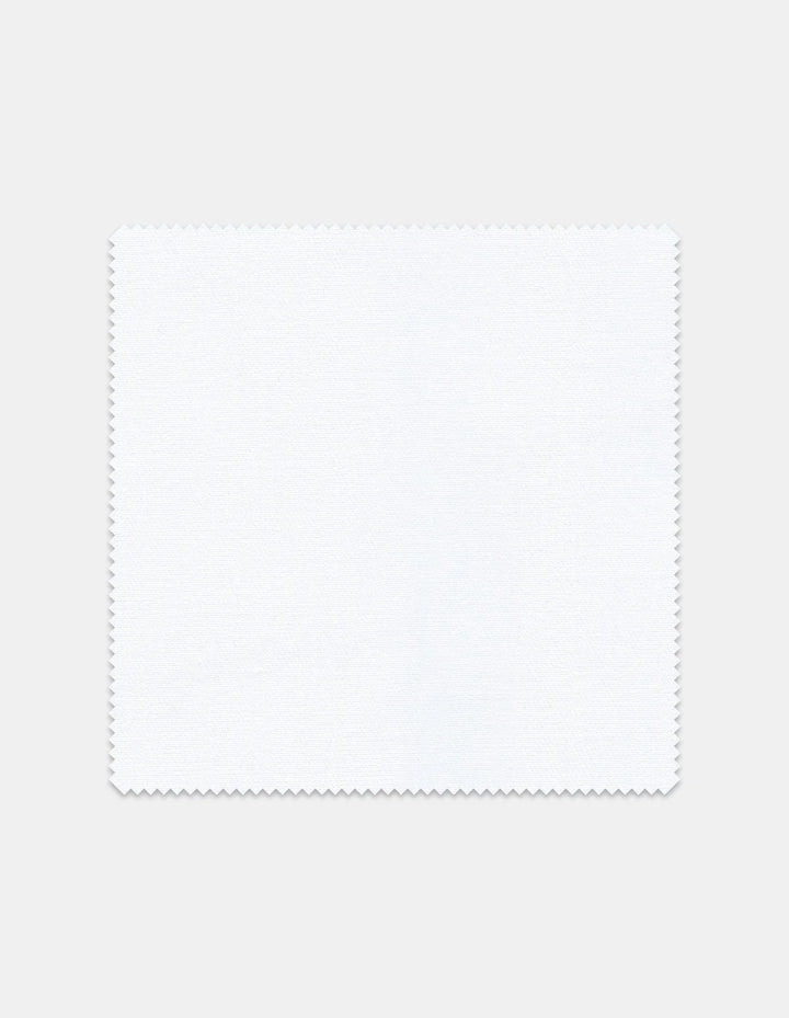 Stantt Ready To Wear White Twill Dress Shirt: Modified Spread Collar
