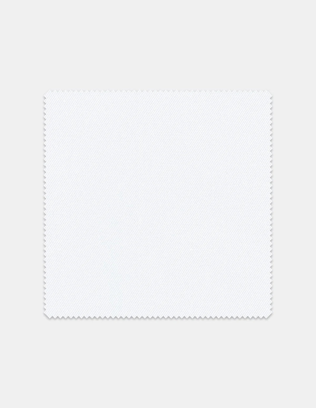 Stantt Ready To Wear White Twill Dress Shirt: Modified Spread Collar w/ Pink Button