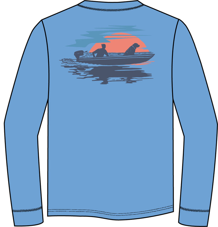 Southern Tide ST Sunset Long Sleeve T-shirt: Ocean Channel