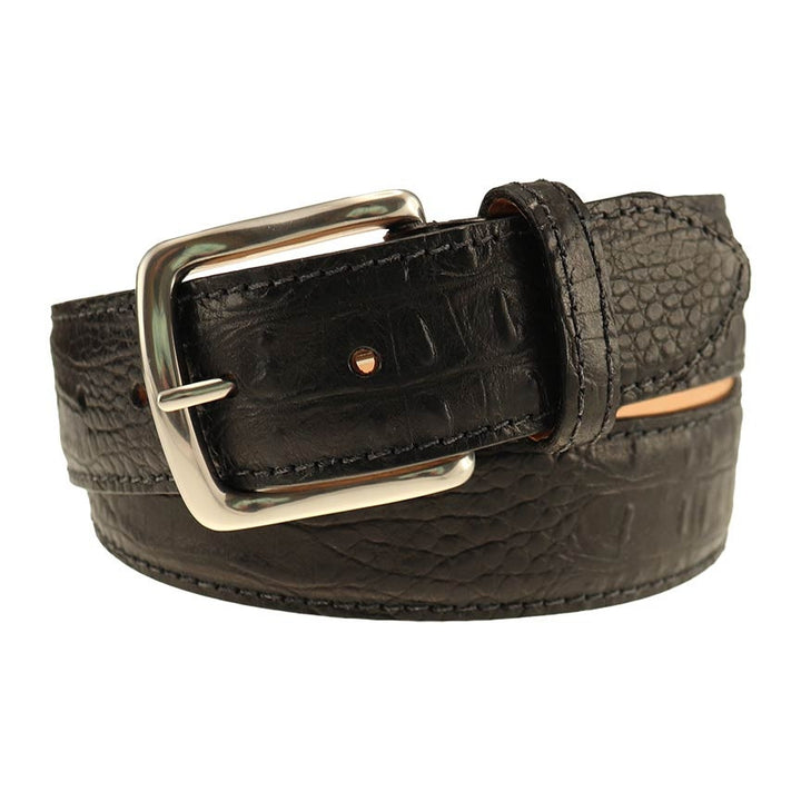 T.B. Phelps Travis Moc Croc Belt: Black