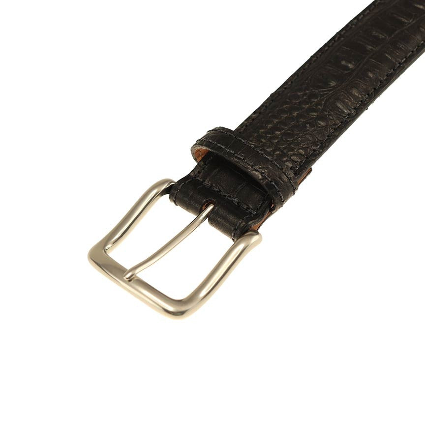 T.B. Phelps Travis Moc Croc Belt: Black