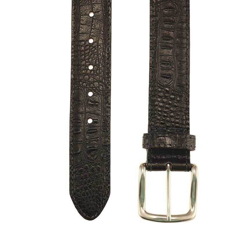 T.B. Phelps Travis Moc Croc Belt: Black