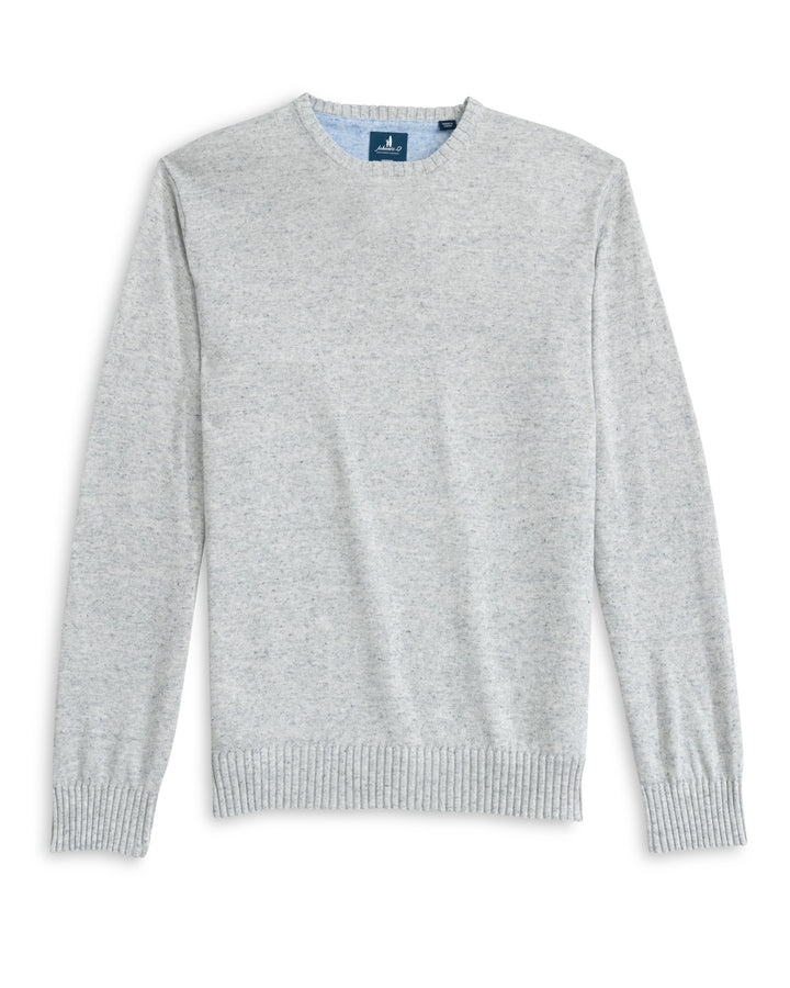 Johnnie-O Albus Crewneck Sweater: Light Gray
