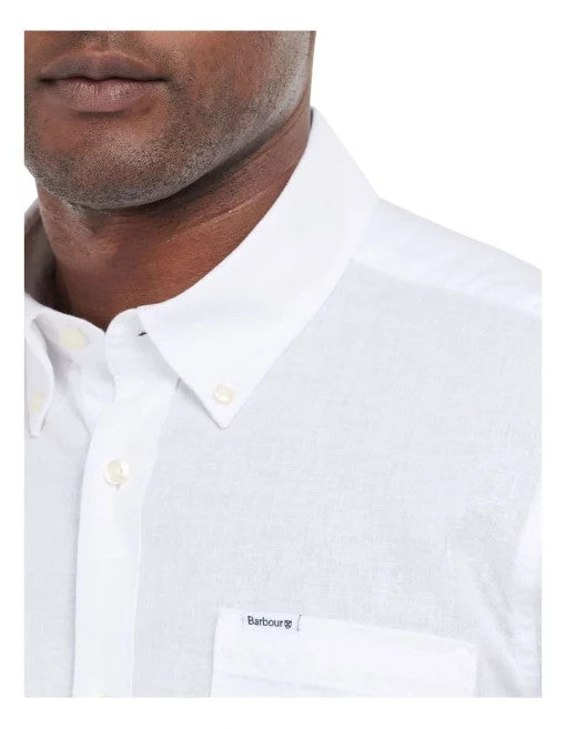 Barbour Men's Nelson Tailored Shirt: White