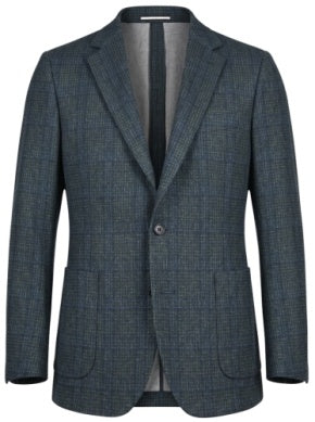 Paul Betenly Modern Soft Sport Coat: Teal Plaid
