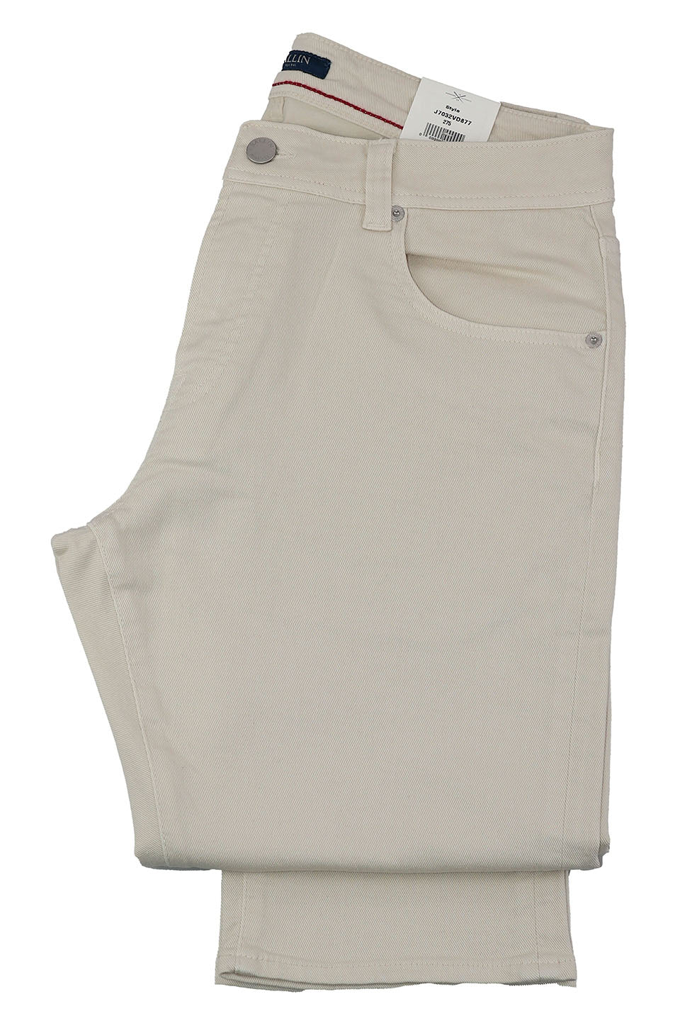 Ballin Old Dyed Denim Five Pocket Pant: Cream