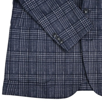 Paul Betenly Modern Soft Sport Coat: Blue/White Plaid