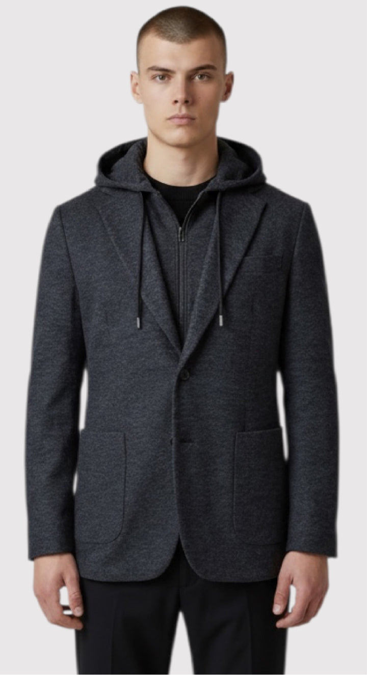 Paul Betenly Soft Construction Hybrid Sport Coat: Grey