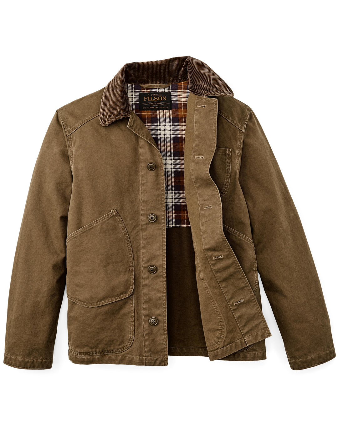 Filson Canvas Outfitter Jacket: Kangaroo