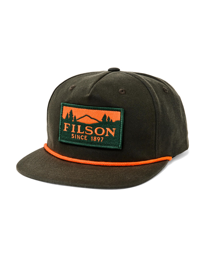 Filson Scenic Graphic Trucker Cap: Otter Green