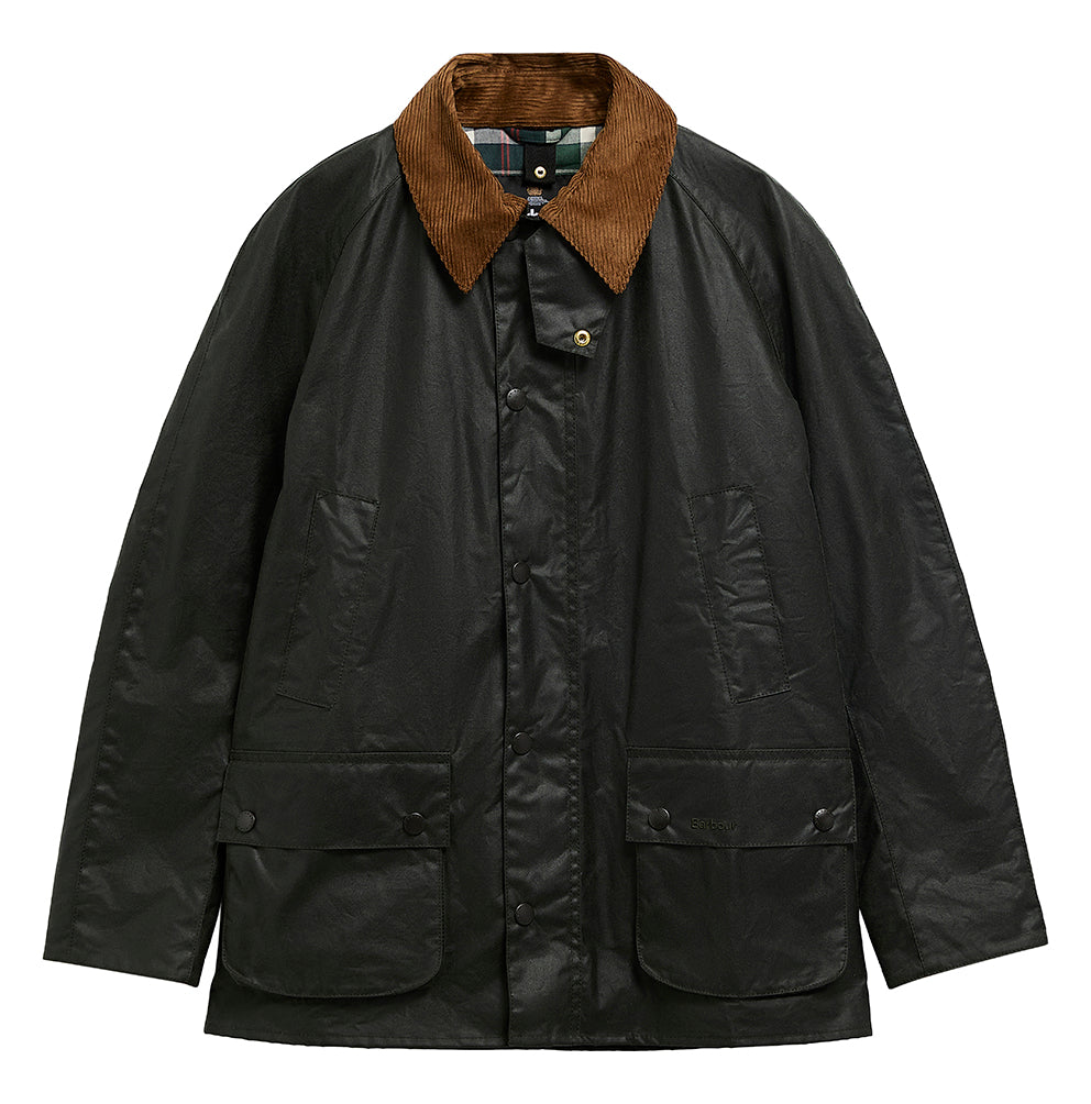 Barbour Festive Ashby Waxed Jacket: Sage/Evergreen