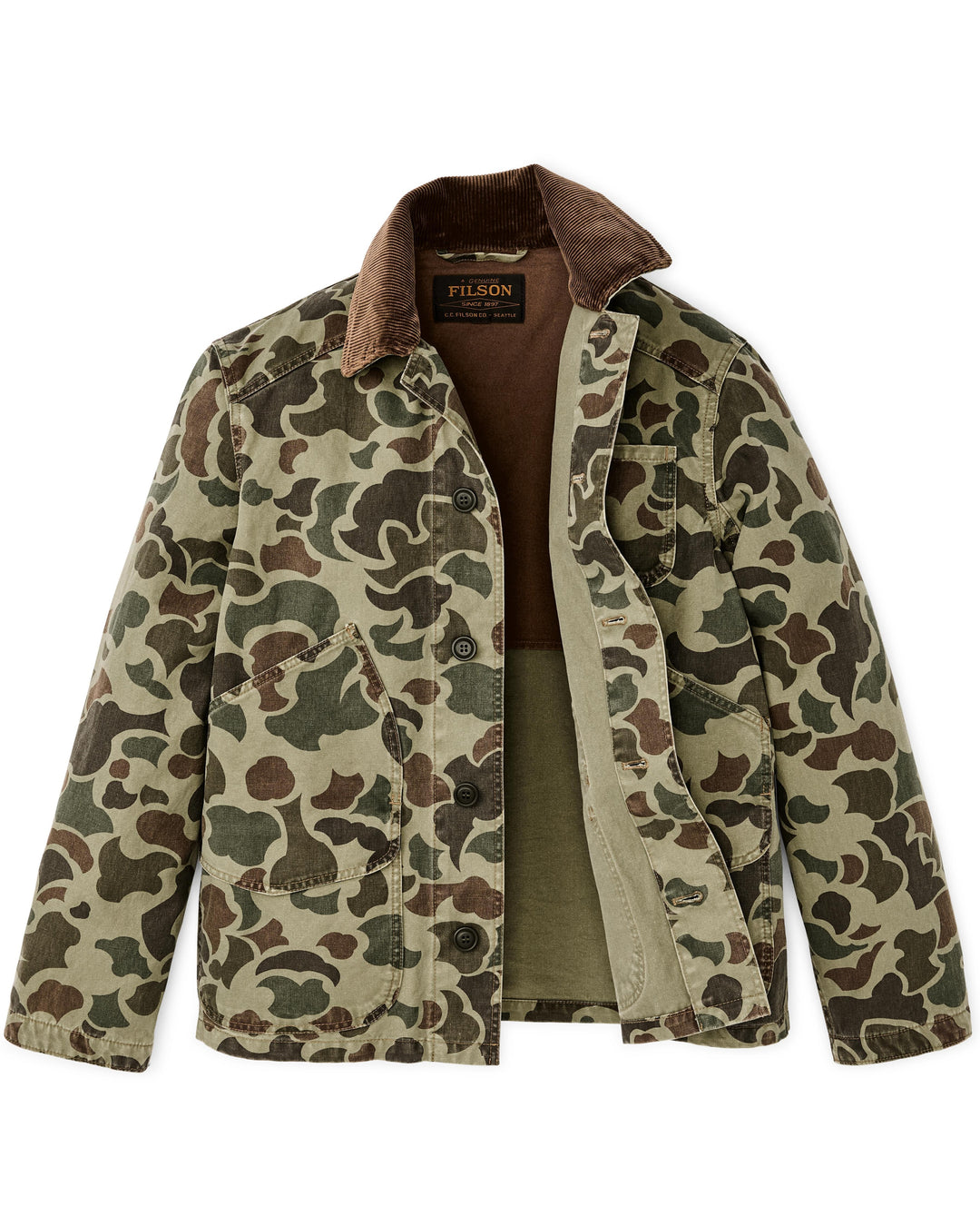 Filson Canvas Outfitter Jacket: Tundra Shrub Camo