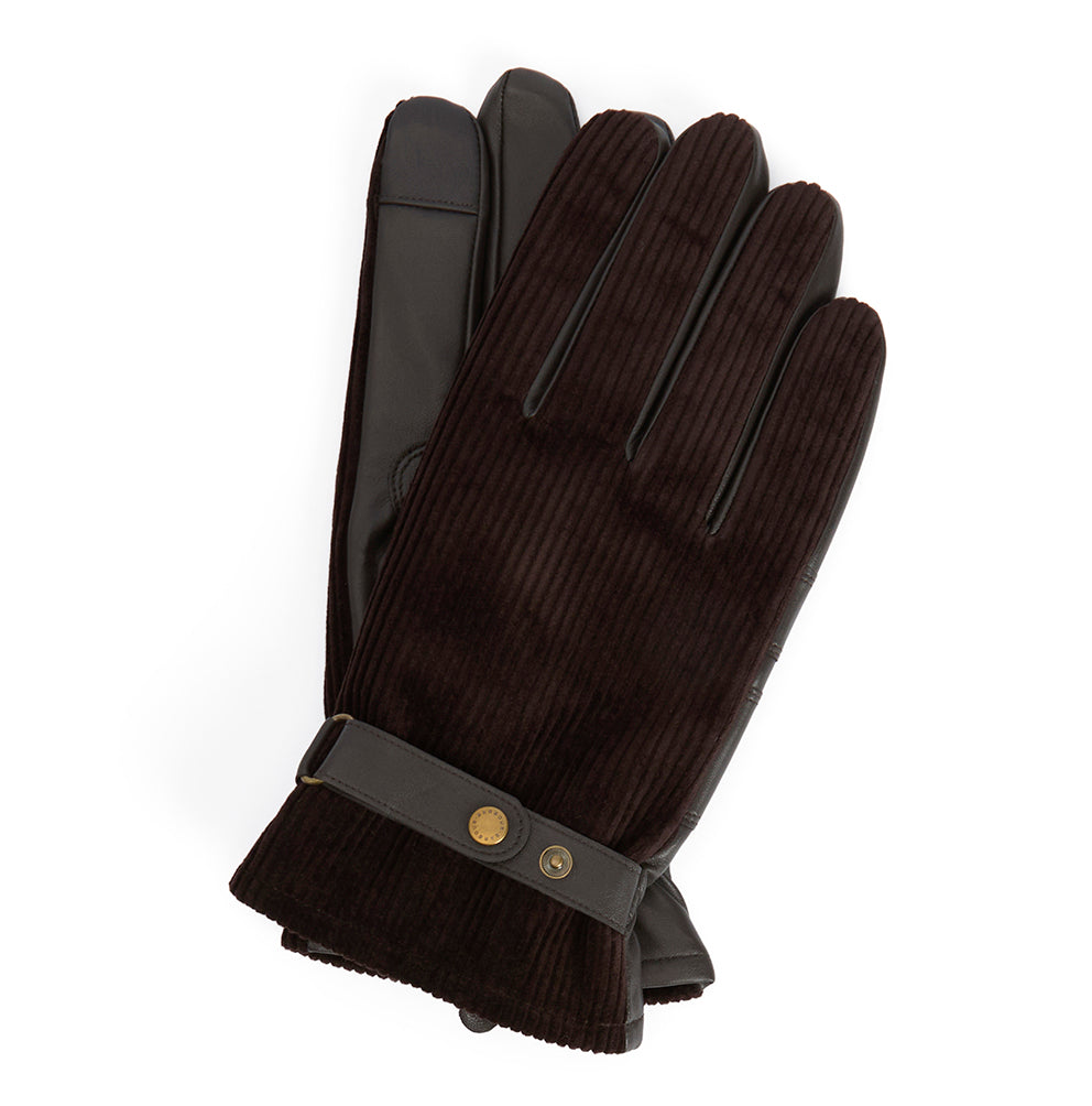 Barbour Nelson Waterproof Gloves: Brown