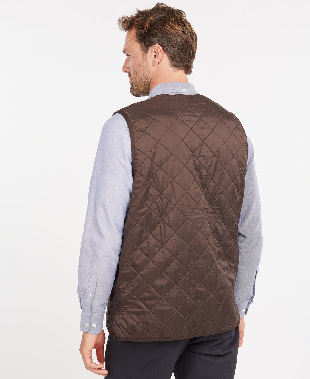 Barbour Polarquilt Zip-In Liner: Dark Brown