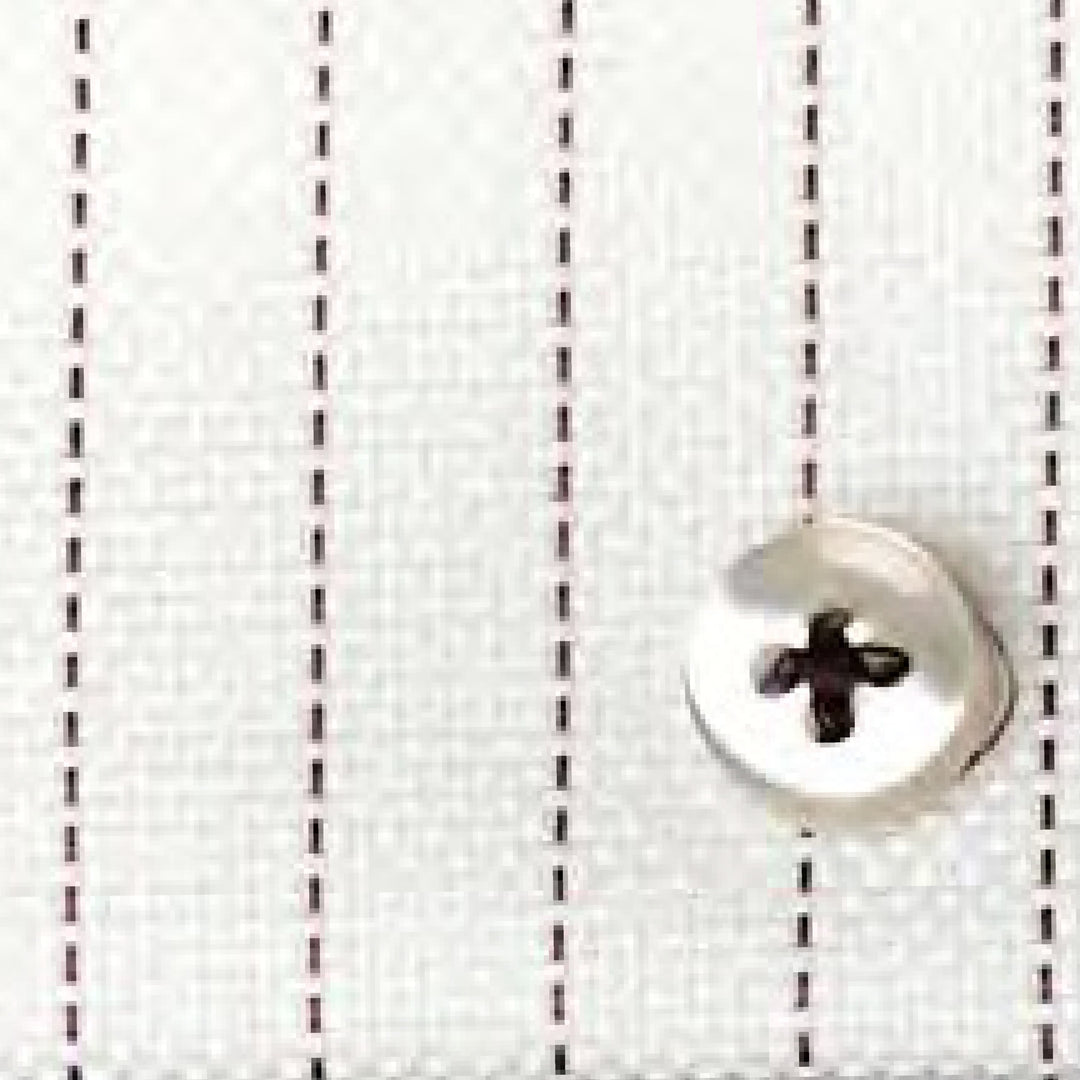 Eterna Modern Fit Stripe Natté Cutaway Collar Dress Shirt: Brown