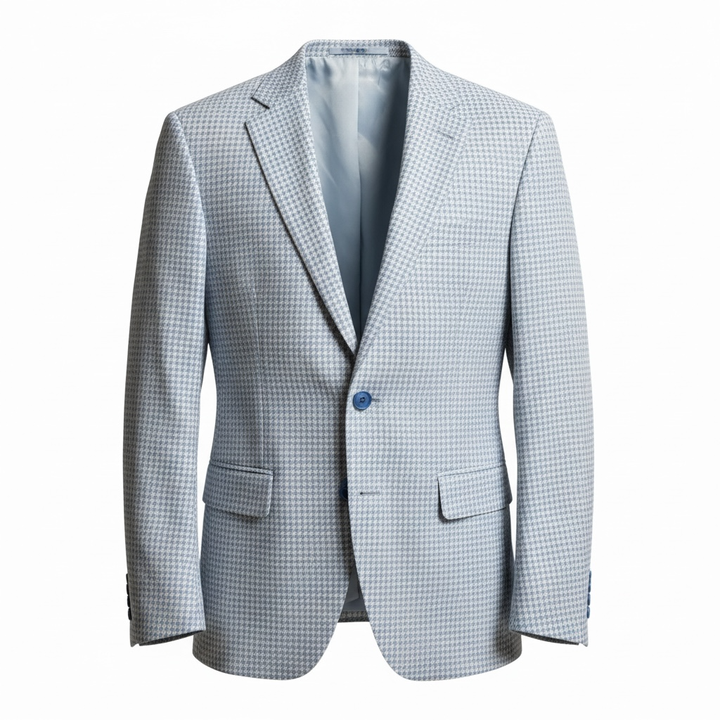 MaxDavoli By Maxman Reda Soft Coat: Light Blue Heather