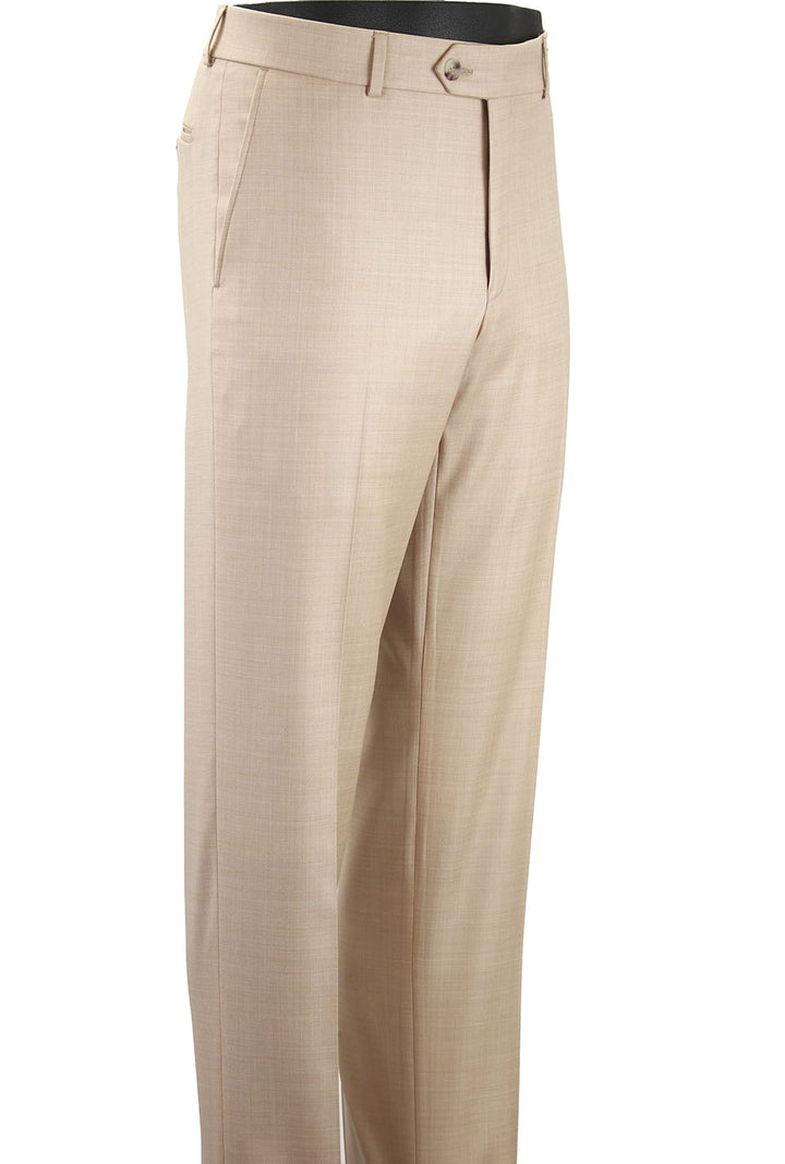 Ballin Comfort-"eze" Super 120's 4 Harness Serge Dress Pant: Butter