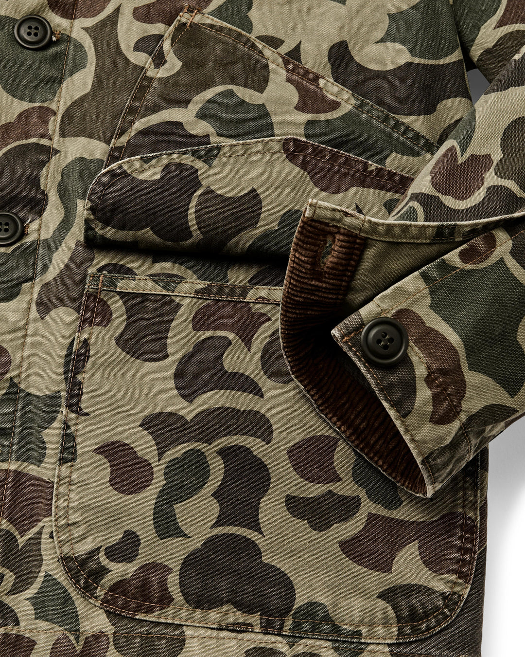 Filson Canvas Outfitter Jacket: Tundra Shrub Camo
